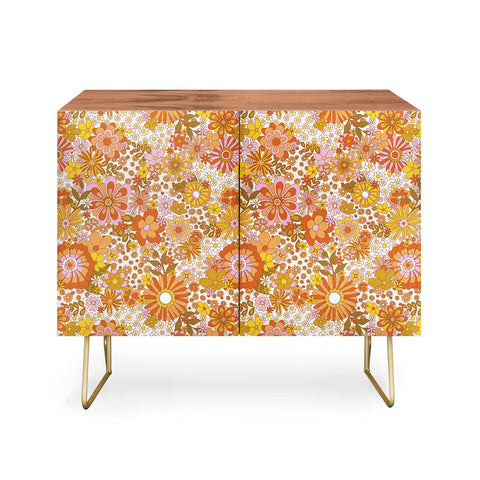 Sundry Society 70s Floral Pattern Credenza