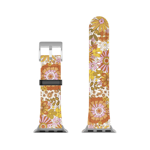 Sundry Society 70s Floral Pattern Apple Watch Band