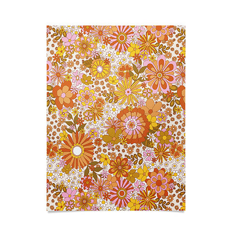 Sundry Society 70s Floral Pattern Poster