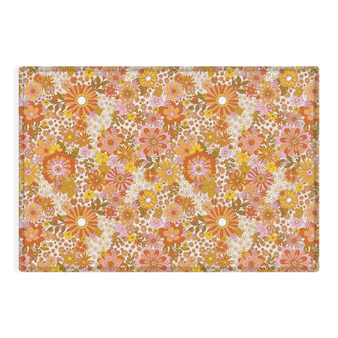Sundry Society 70s Floral Pattern Outdoor Rug
