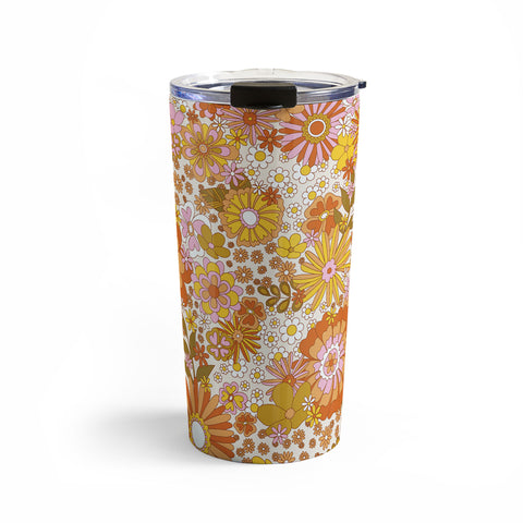 Sundry Society 70s Floral Pattern Travel Mug