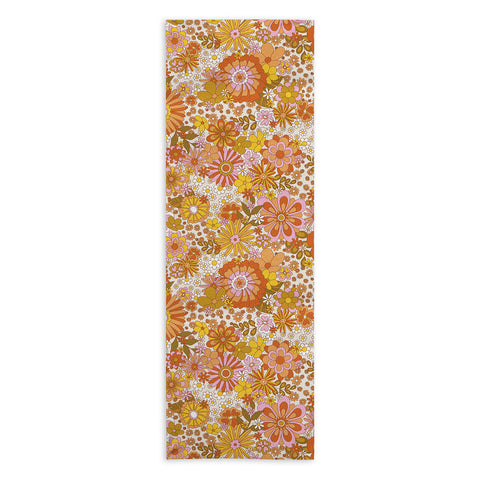 Sundry Society 70s Floral Pattern Yoga Towel
