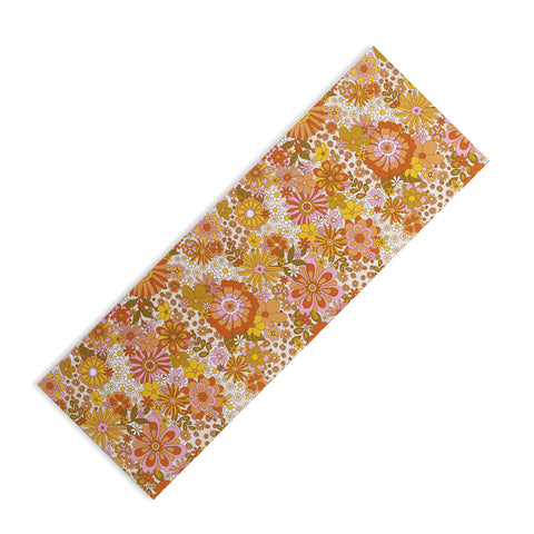 Sundry Society 70s Floral Pattern Yoga Mat