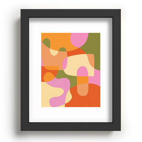 Sundry Society Bright Color Block Shapes Recessed Framing Rectangle