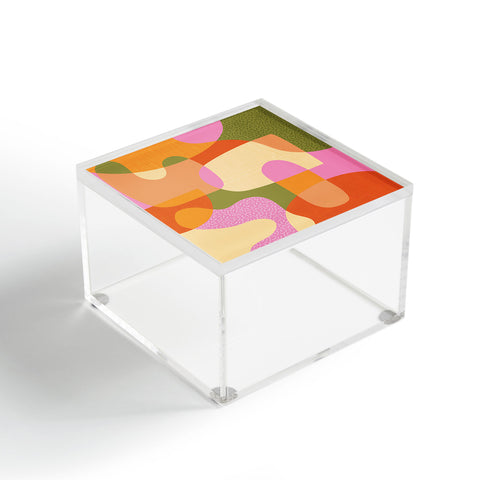 Sundry Society Bright Color Block Shapes Acrylic Box