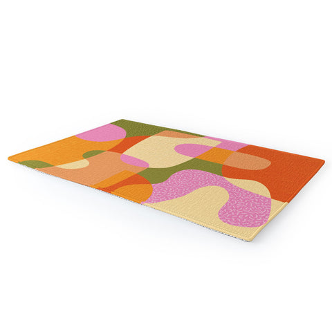 Sundry Society Bright Color Block Shapes Area Rug