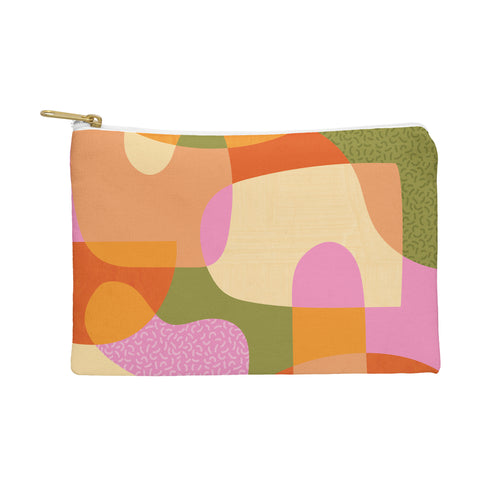 Sundry Society Bright Color Block Shapes Pouch