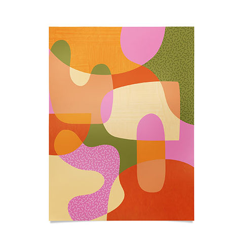 Sundry Society Bright Color Block Shapes Poster