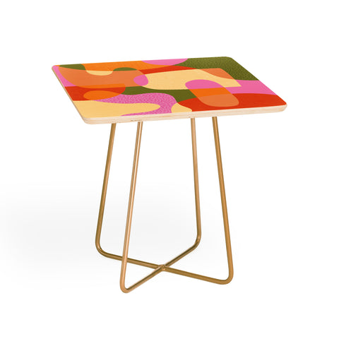 Sundry Society Bright Color Block Shapes Side Table