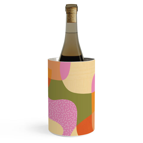 Sundry Society Bright Color Block Shapes Wine Chiller