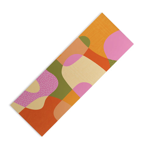 Sundry Society Bright Color Block Shapes Yoga Mat
