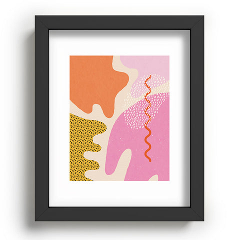 Sundry Society Bright Splotchy Shapes Recessed Framing Rectangle