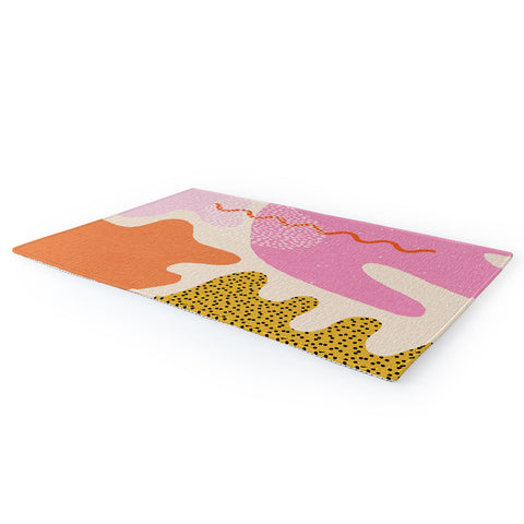 Sundry Society Bright Splotchy Shapes Area Rug