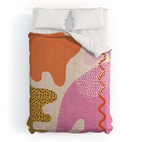 Sundry Society Bright Splotchy Shapes Comforter
