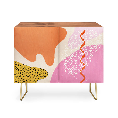 Sundry Society Bright Splotchy Shapes Credenza