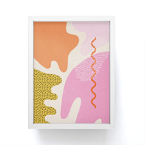 Sundry Society Bright Splotchy Shapes Framed Mini Art Print