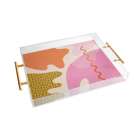 Sundry Society Bright Splotchy Shapes Acrylic Tray