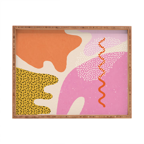 Sundry Society Bright Splotchy Shapes Rectangular Tray
