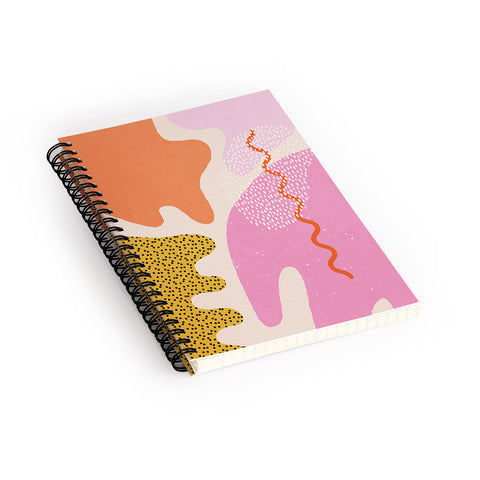 Sundry Society Bright Splotchy Shapes Spiral Notebook