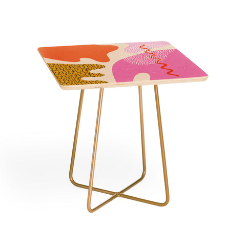 Sundry Society Bright Splotchy Shapes Side Table