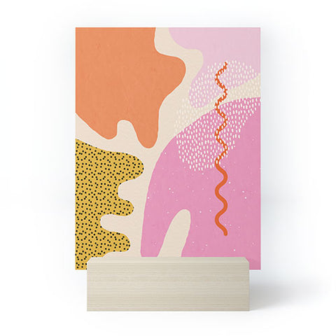 Sundry Society Bright Splotchy Shapes Mini Art Print
