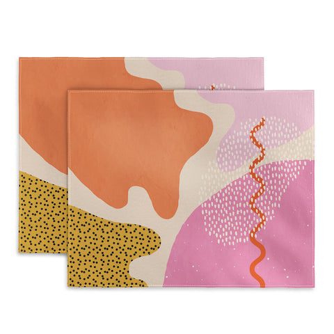 Sundry Society Bright Splotchy Shapes Placemat