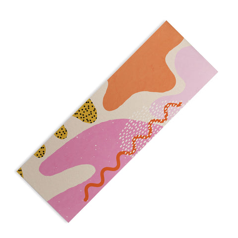Sundry Society Bright Splotchy Shapes Yoga Mat