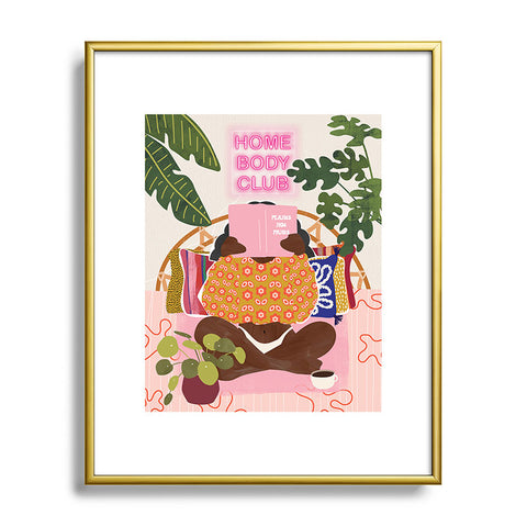 Sundry Society Homebody Woman Metal Framed Art Print