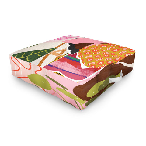Sundry Society Homebody Woman Outdoor Floor Cushion