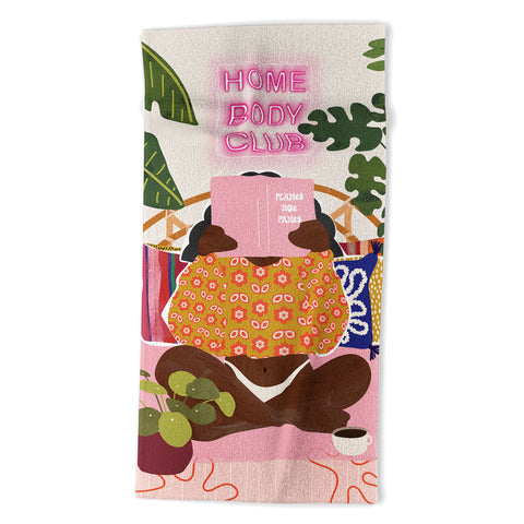 Sundry Society Homebody Woman Beach Towel