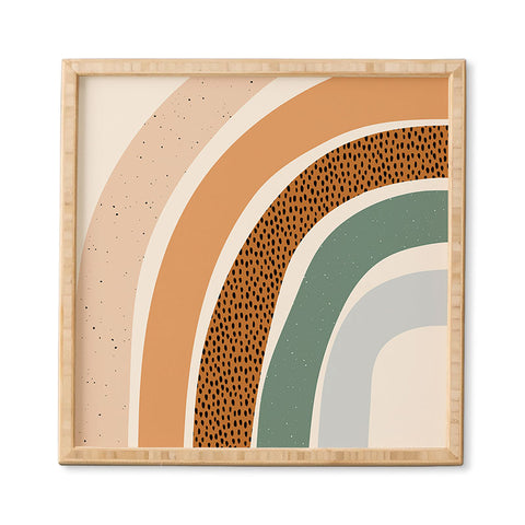 Sundry Society Patterned Rainbow Framed Wall Art