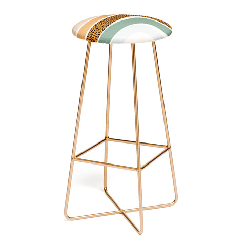 Sundry Society Patterned Rainbow Bar Stool