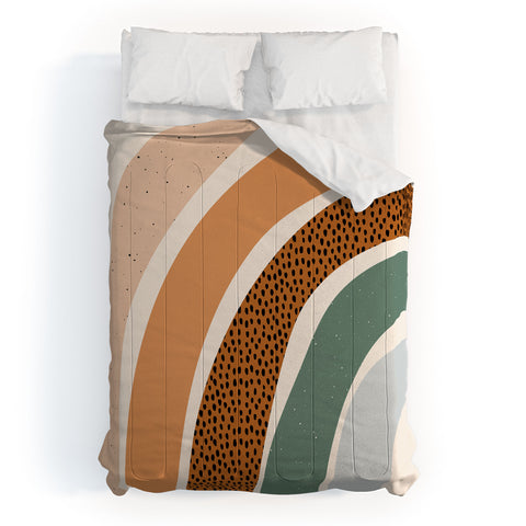 Sundry Society Patterned Rainbow Comforter