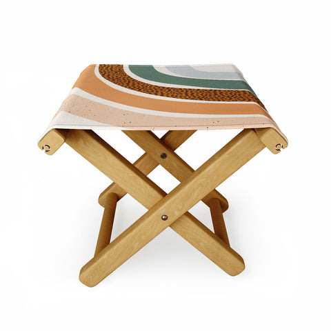 Sundry Society Patterned Rainbow Folding Stool