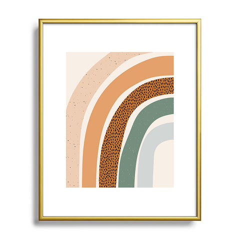 Sundry Society Patterned Rainbow Metal Framed Art Print