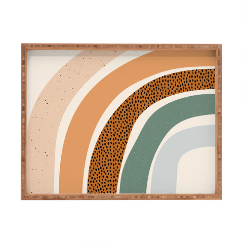Sundry Society Patterned Rainbow Rectangular Tray