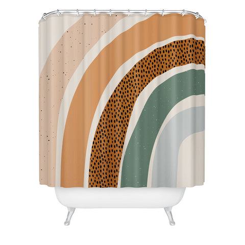 Sundry Society Patterned Rainbow Shower Curtain