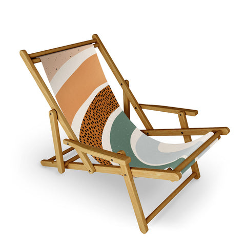 Sundry Society Patterned Rainbow Sling Chair