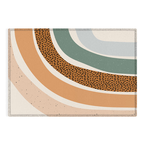 Sundry Society Patterned Rainbow Outdoor Rug