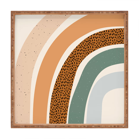 Sundry Society Patterned Rainbow Square Tray