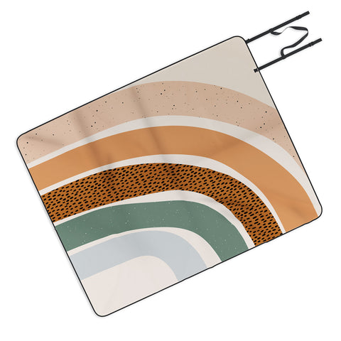Sundry Society Patterned Rainbow Picnic Blanket