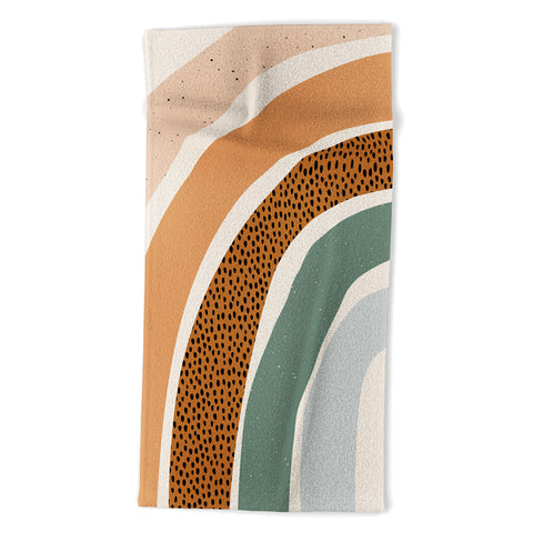 Sundry Society Patterned Rainbow Beach Towel