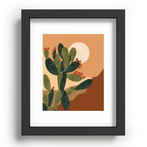 Sundry Society Prickly Pear Cactus I Recessed Framing Rectangle