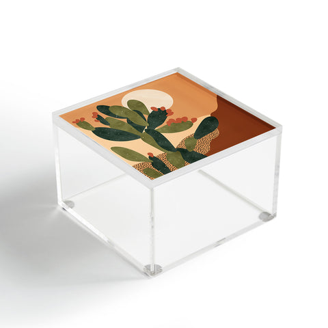 Sundry Society Prickly Pear Cactus I Acrylic Box