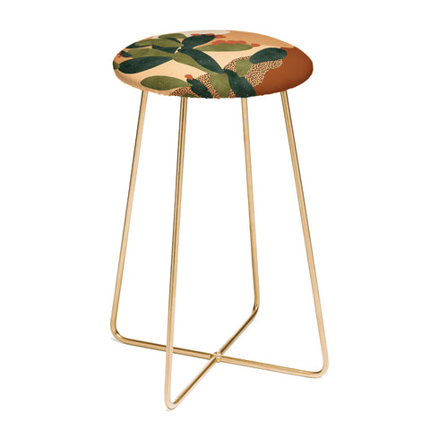 Sundry Society Prickly Pear Cactus I Counter Stool