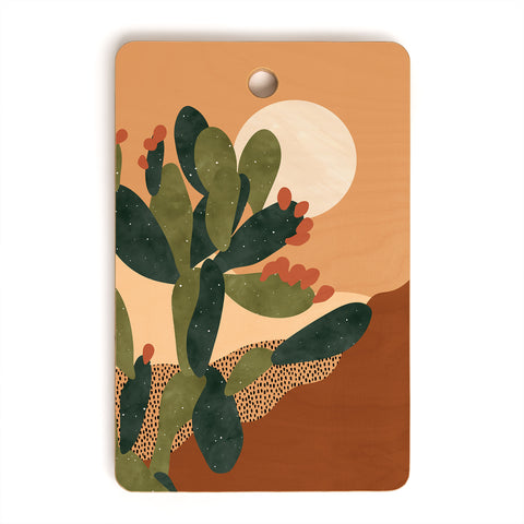 Sundry Society Prickly Pear Cactus I Cutting Board Rectangle