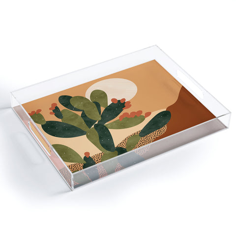 Sundry Society Prickly Pear Cactus I Acrylic Tray