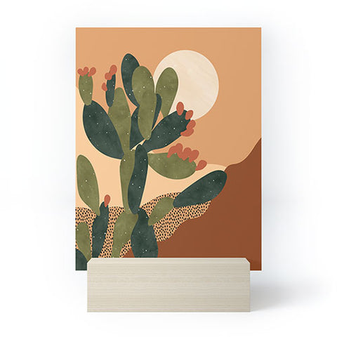 Sundry Society Prickly Pear Cactus I Mini Art Print