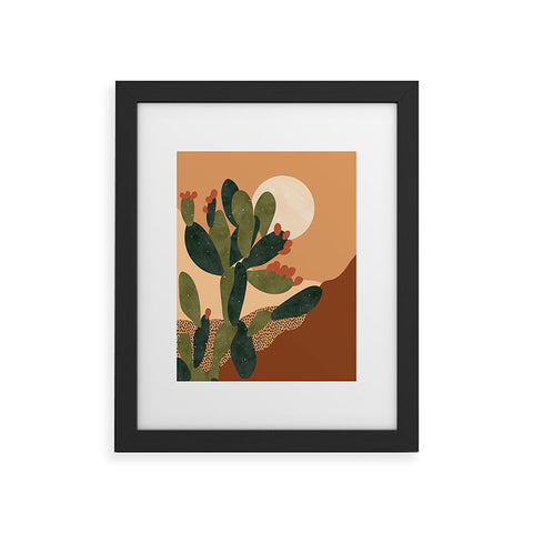Sundry Society Prickly Pear Cactus I Framed Art Print