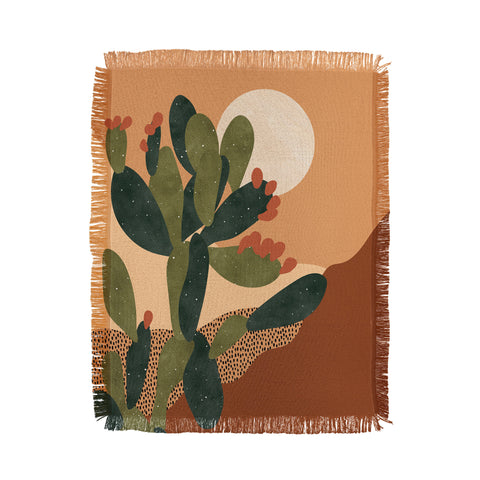 Sundry Society Prickly Pear Cactus I Throw Blanket